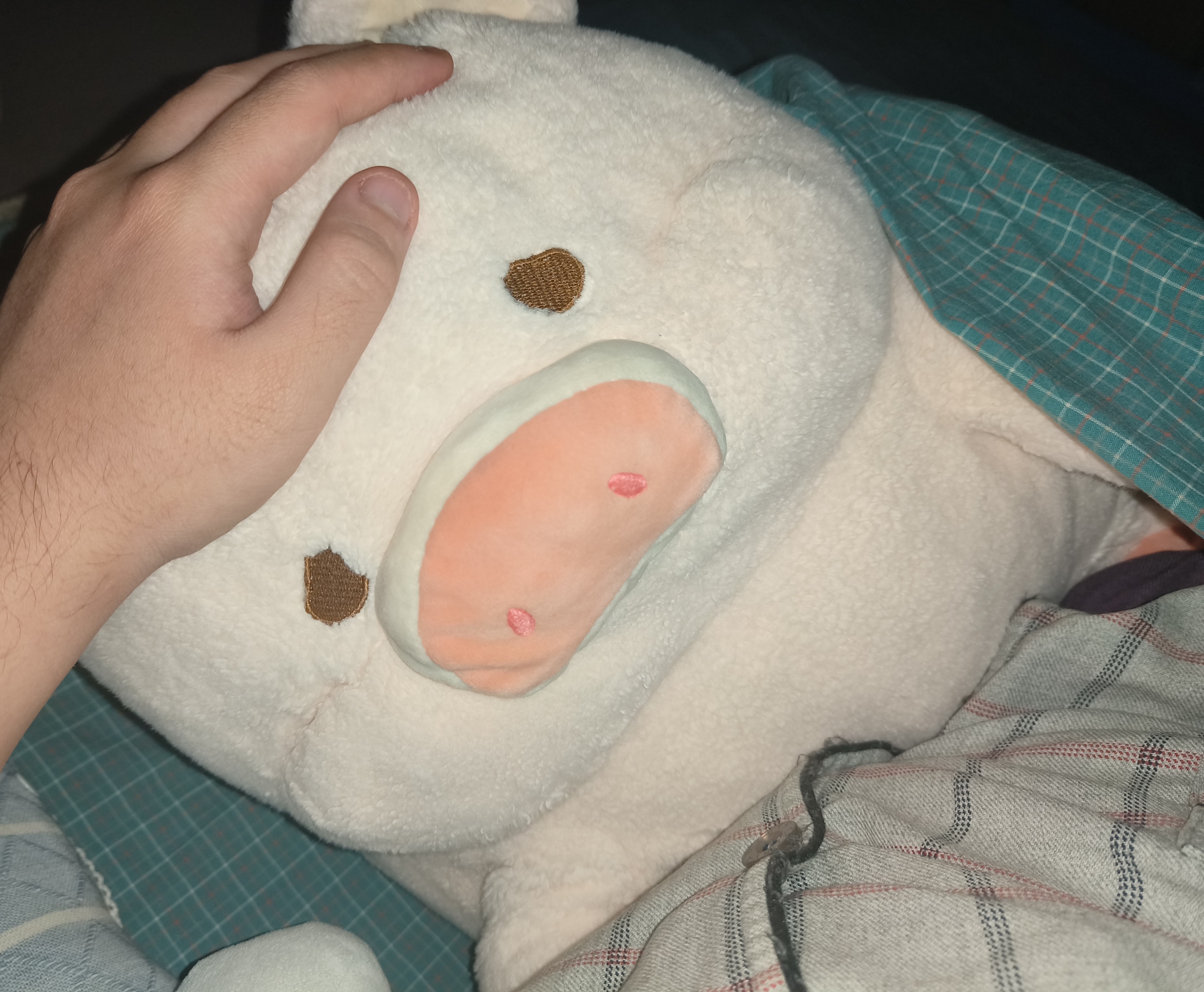 me hugging